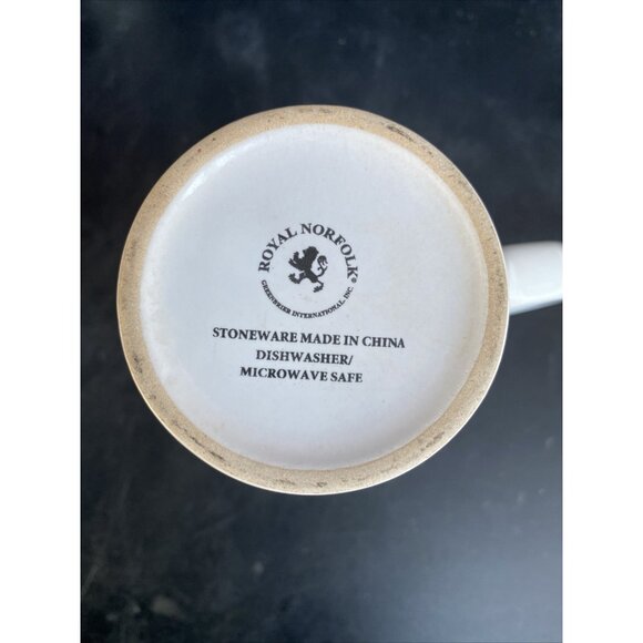 Royal Norfolk Greenbrier Internal Santa Snowman Coffee Tea Cup Mug Christmas - Picture 7 of 8